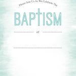 Water   Free Printable Baptism & Christening Invitation Template   Free Printable Baptism Greeting Cards