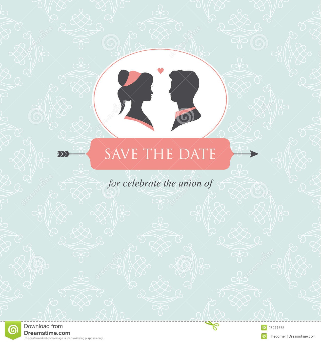 Wedding Invitation Card Template Stock Illustration - Illustration - Wedding Invitation Cards Printable Free