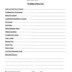 Wedding Party List Template Free | Fosterhaley Wedding Music List   Free Printable Wedding Party List