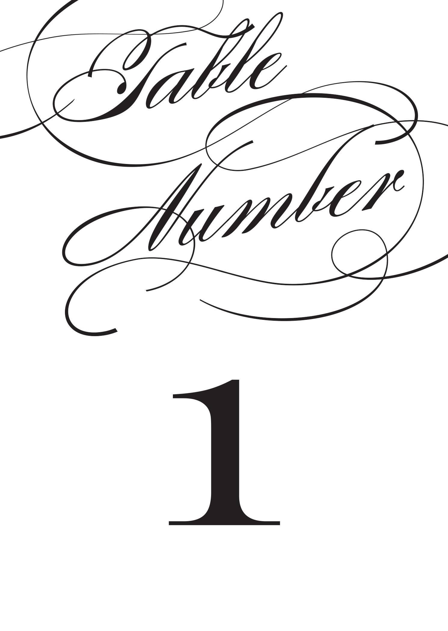 Wedding Table Numbers | Printable Pdfbasic Invite - Free Printable Table Numbers 1 20