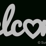 Welcome Heart   Pattern, Template, Stencil, Printable Word Art   Scroll Saw Patterns Free Printable