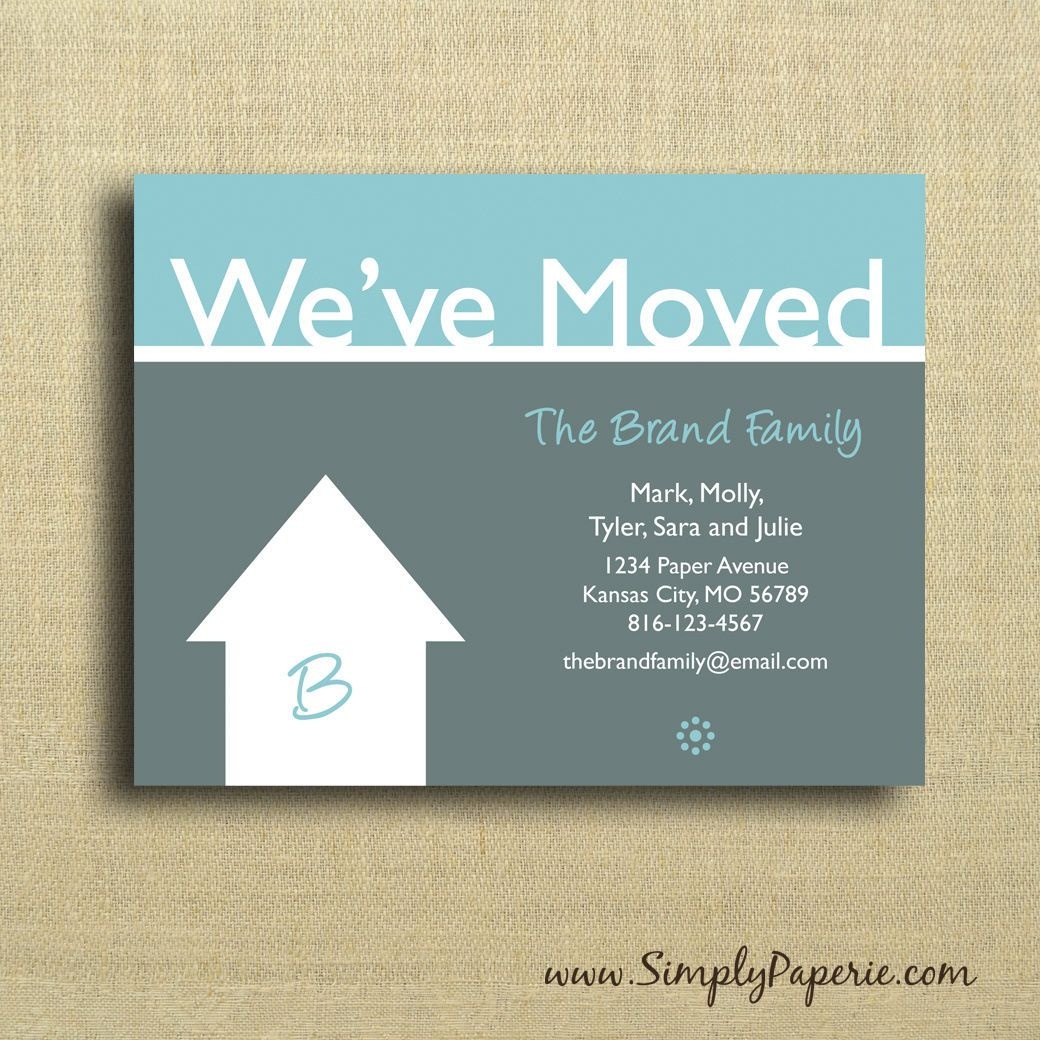 We&amp;#039;re Moving Cards Free Printable - Google Search | We&amp;#039;ve Moved - We Are Moving Cards Free Printable