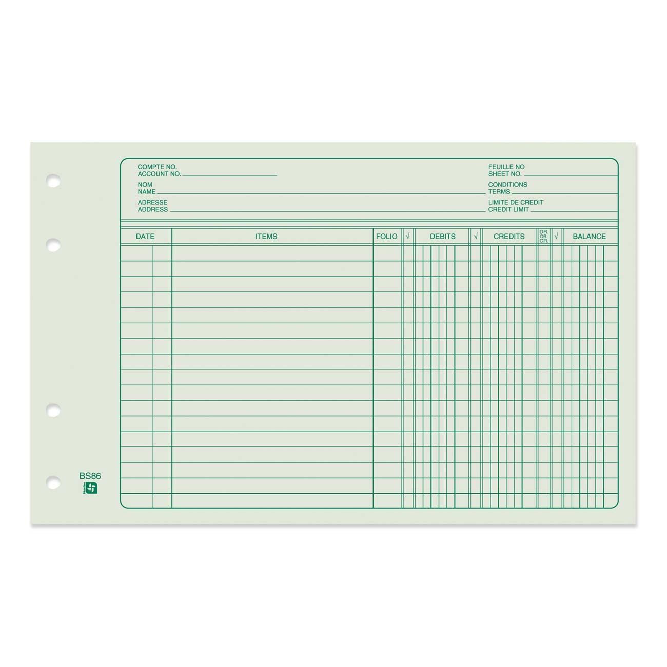 West Coast Office Supplies :: Office Supplies :: Binders - Free Printable 4 Column Ledger Paper