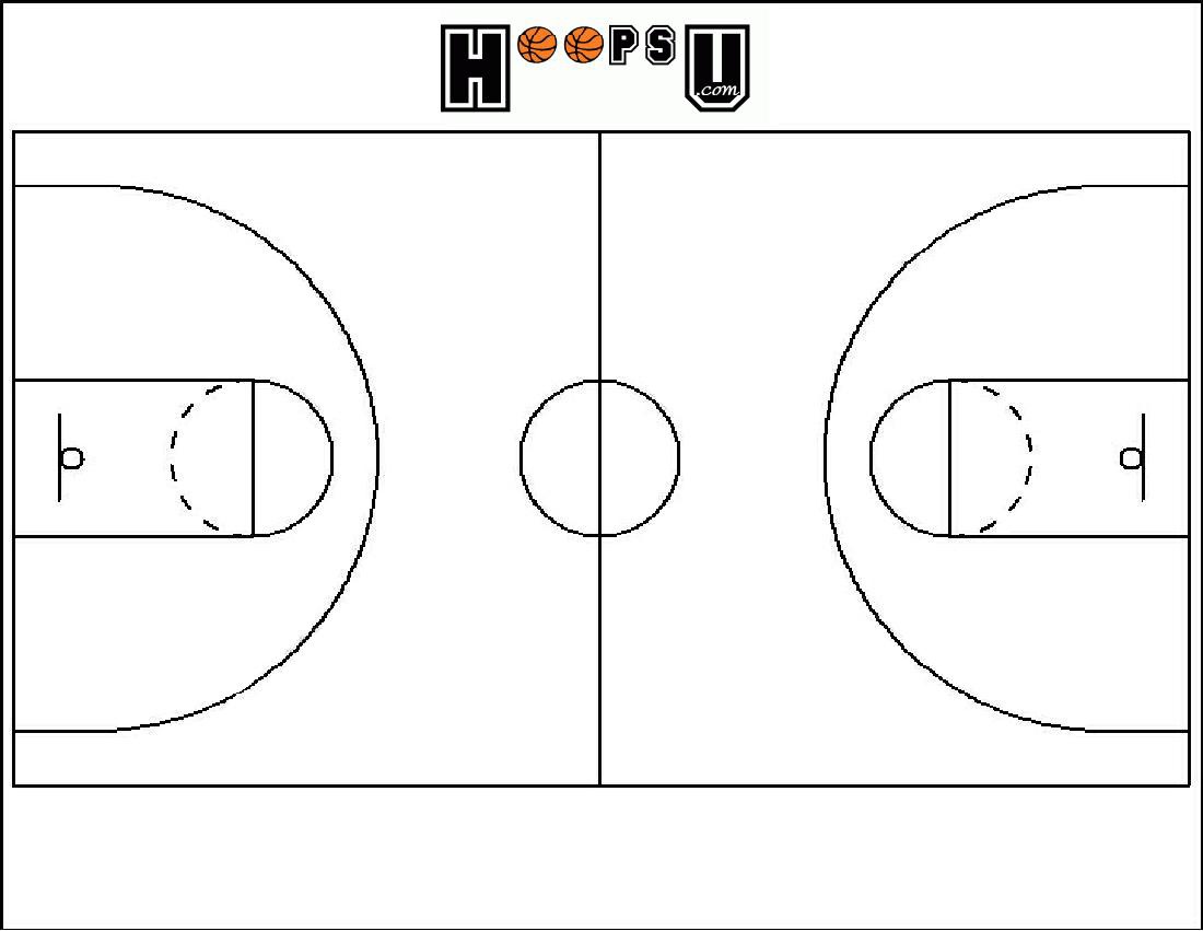 What Are The Basketball Court Dimensions - Diagrams For Court Striping - Free Printable Basketball Court