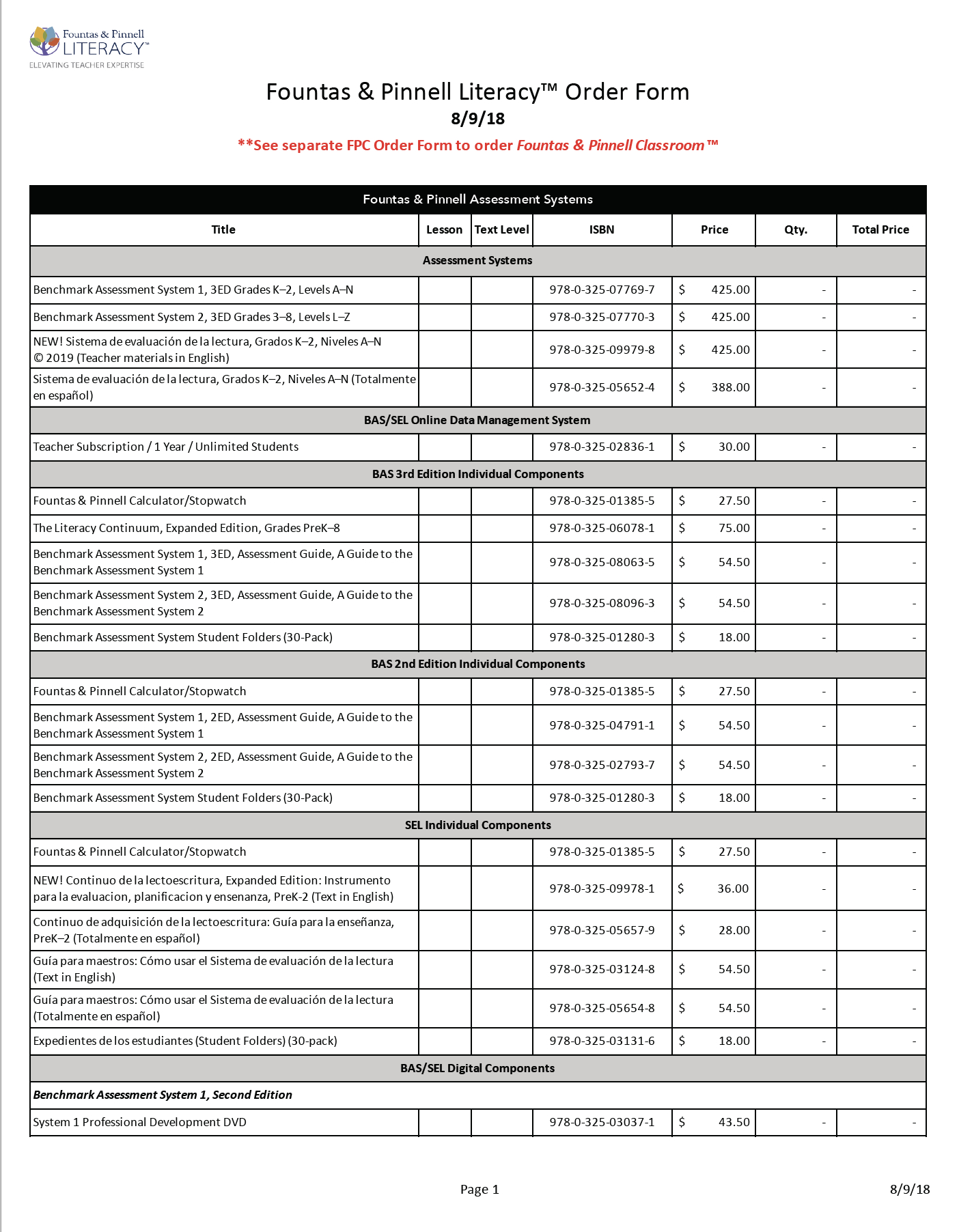 Printable Diagnostic Reading Assessment