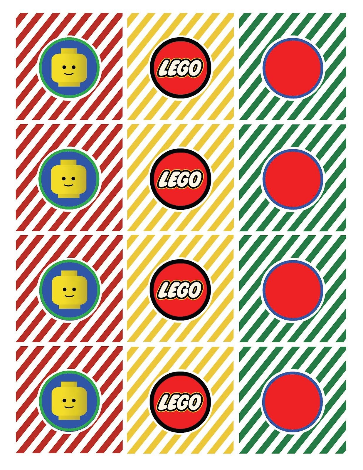 Whatpoppelinesees: Classic Lego Inspired Printable | Lego Party - Free Printable Lego Cupcake Toppers