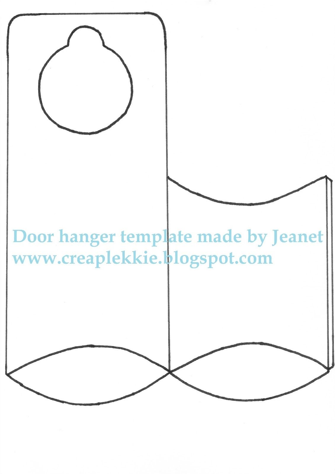 Whiff Of Joy - Tutorials &amp; Inspiration: Door Hanger Template | Paper - Free Printable Door Knob Hanger Template