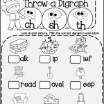 Winter Literacy Fun: Short & Long Vowels, Digraphs And Blends   Free Printable Ch Digraph Worksheets
