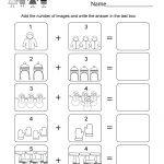 Winter Math Worksheet   Free Kindergarten Seasonal Worksheet For Kids   Free Printable Winter Preschool Worksheets