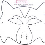 Wolf Mask Template For Preschoolers | Making The Wolf Mask | Kids   Free Printable Wolf Mask