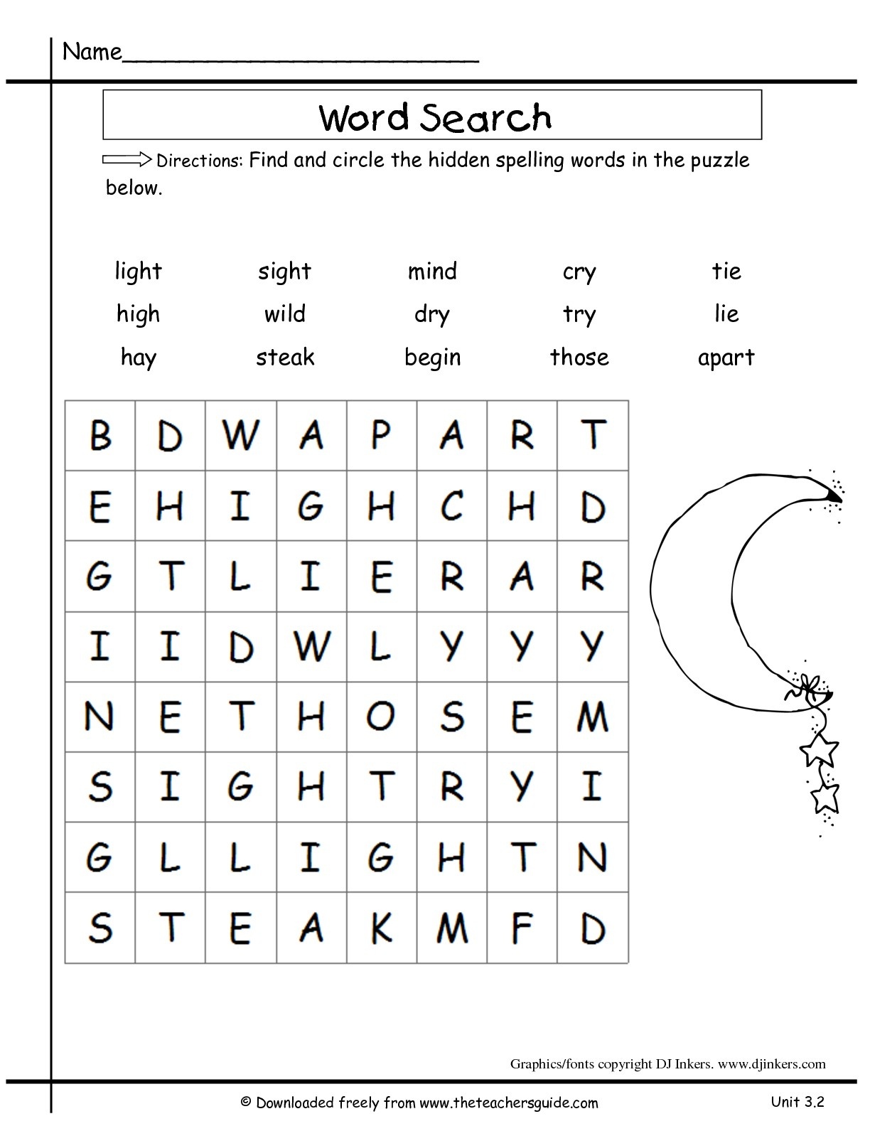 Wonders Second Grade Unit Three Week Two Printouts - 2Nd Grade Word Search Free Printable
