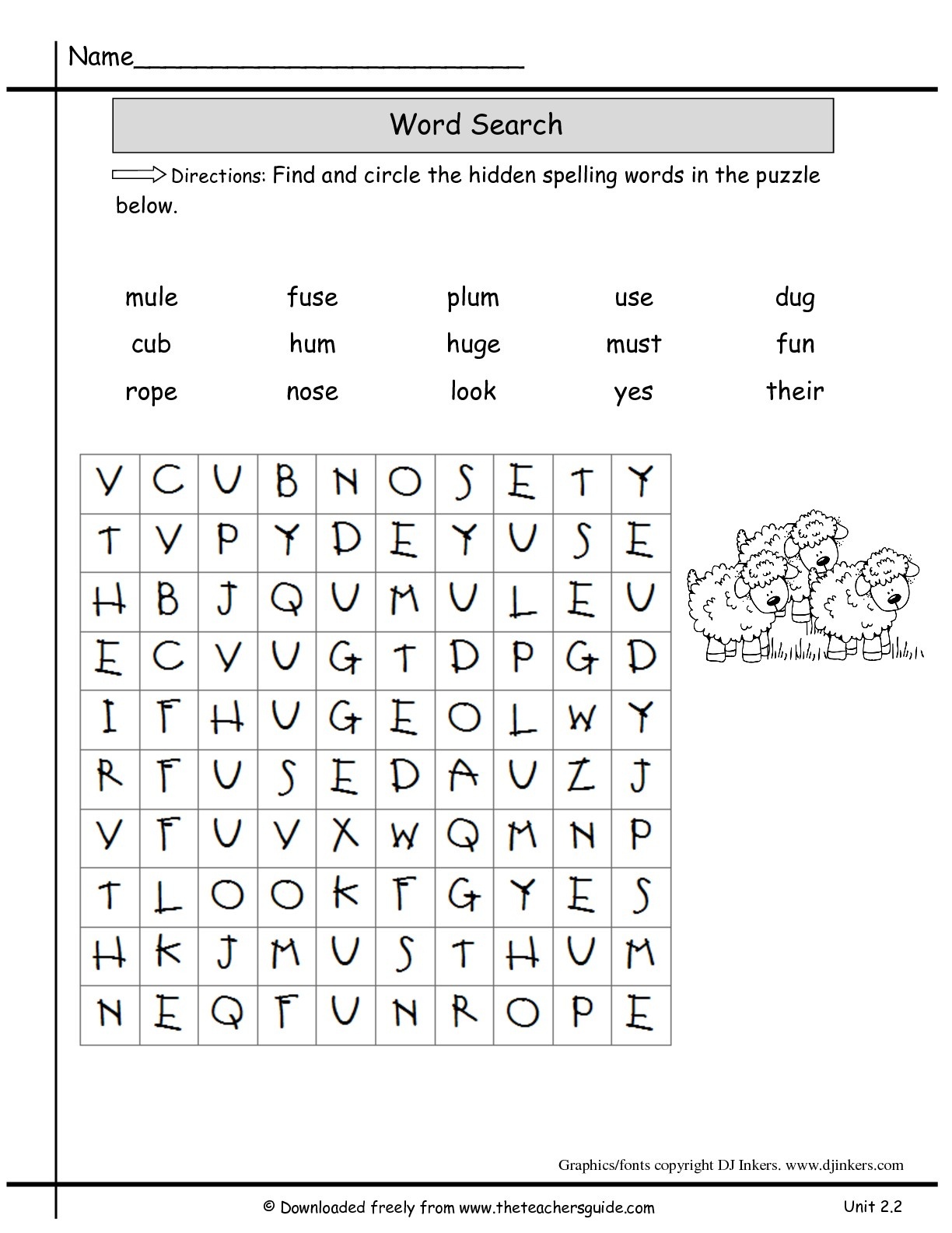 2Nd Grade Word Search Free Printable Free Printable