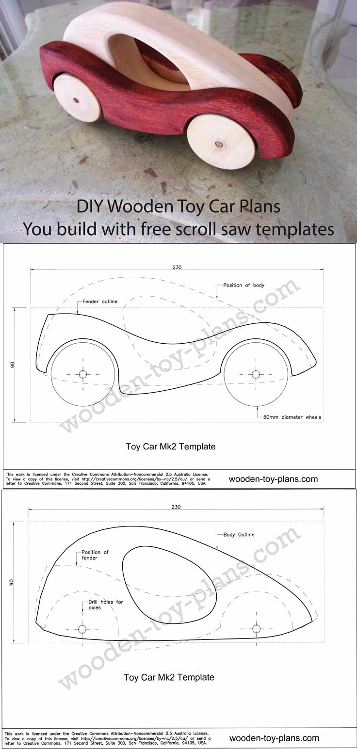 Wooden Car Designs Free Full Size Printable Templates Fun To Make Toys - Free Wooden Toy Plans Printable