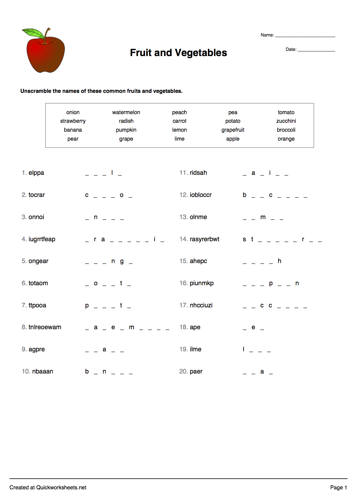 Word Scramble, Wordsearch, Crossword, Matching Pairs And Other - Free Printable Multiple Choice Spelling Test Maker