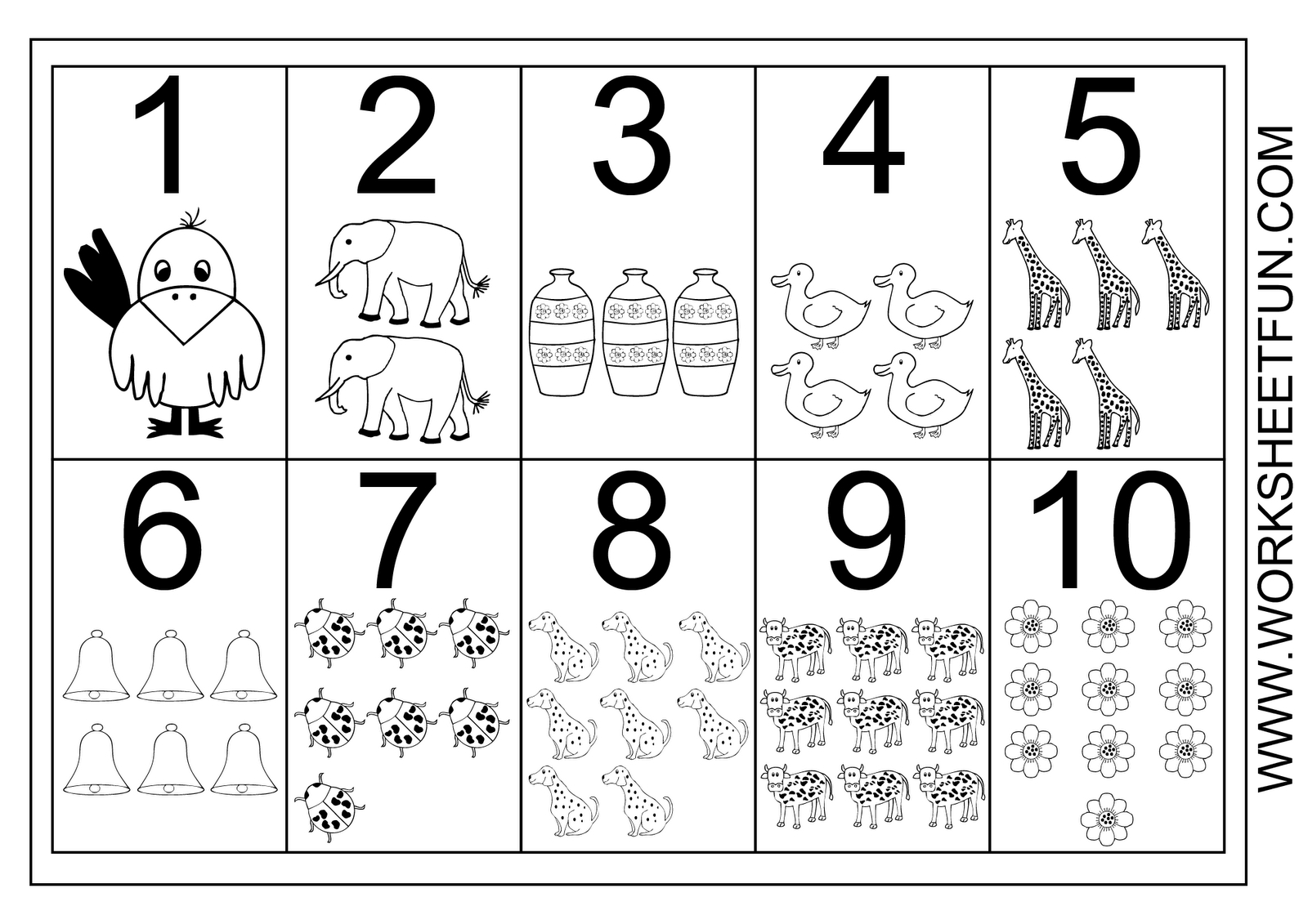 Worksheetfun - Free Printable Worksheets | Prek Math Ideas | Numbers - Free Printable Numbers 1 10