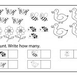 Worksheets Kindergarten Free Printable Educational Counting Coloring   Free Printable Worksheets For Kindergarten