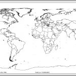 World Map Outline With Countries | World Map | World Map Outline   Free Printable Blank World Map Download