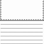 Writing Paper For First Grade With Picture Box   Floss Papers   Free Printable Writing Paper With Picture Box