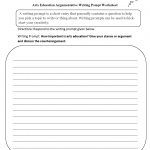 Writing Prompts Worksheets | Argumentative Writing Prompts Worksheets   6Th Grade Writing Worksheets Printable Free