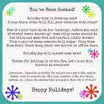 You've Been Socked! Spread Some Pre Holiday Cheer With Silly Socks   You Ve Been Socked Free Printable