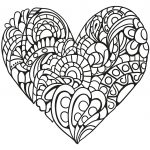 Zentangle Heart Coloring Page | Free Printable Coloring Pages   Free Printable Heart Coloring Pages